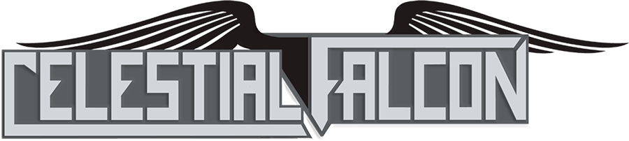Celestial Falcon Logo Magnet